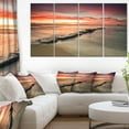 thumbnail image 1 of Wonderful Sunrise on Black Ocean - Beach Photo Canvas Print, 1 of 3