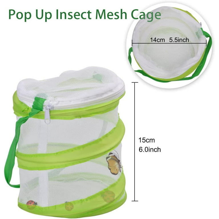 SEISSO Telescopic Butterfly Nets for Kids 3 Colors, Great for Catching  Insects Bugs Fishing, Outdoor Explorer Catching Kits Including Catching