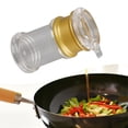 thumbnail image 2 of Riousery Premium Acrylic Transparent and Gold Oil Dispenser Bottle (Small / 3.5 inches), Leak-Proof Soy Sauce Vinegar Pot for Kitchen, Restaurant and Bar Use, 2 of 9