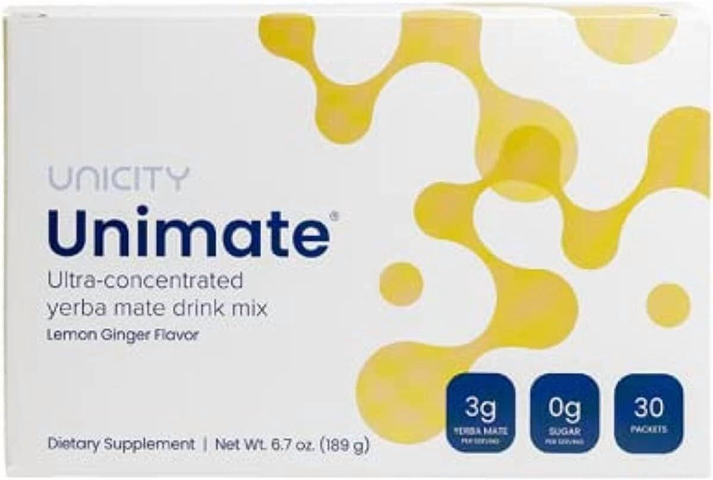 Unicity Unimate Natural Lemon Flavor (30 Sachets) - Walmart
