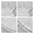 thumbnail image 7 of Diufon Summer Dresses for Babys Square Neck Sleeveless Dress Solid Color Ruffle Hem Tulle Dress, 7 of 7