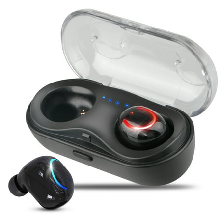 TSV Mini Bluetooth TWS Earbuds Best Noise Cancelling Wireless Headphones Sports (Best Bluetooth Noise Cancelling Earbuds 2019)