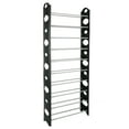 thumbnail image 4 of Simplify 10-Tier Stackable Plastic 30 Pairs Shoes Rack in Black, 4 of 9