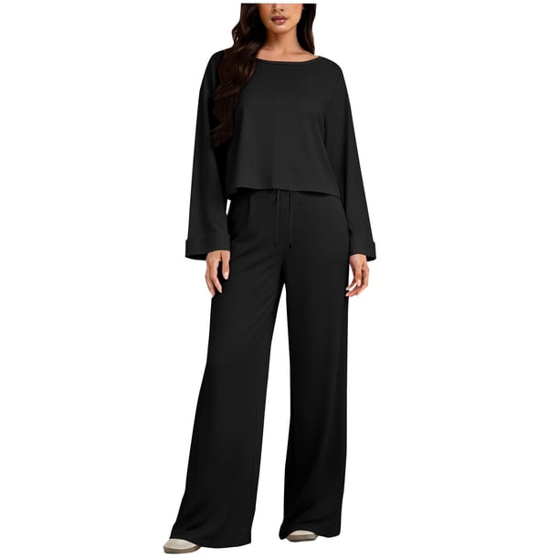 TaTaai Women Solid Cotton Linen Drawstring Waist Wide Straight Leg Capri Pants with Pockets Loose Casual Ladies Fitness Daily Lounge Wear Breathable No Fading Stylish Comfortable Trousers Gift