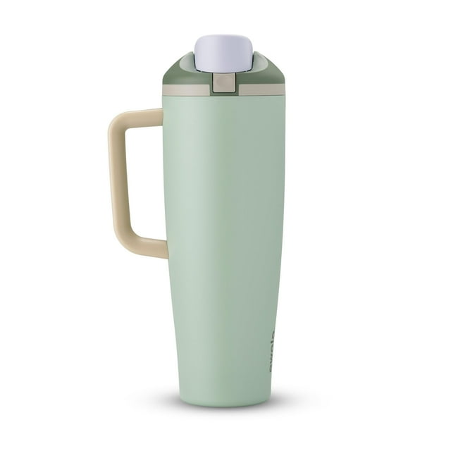 Vaso Owala FreeSip de acero inoxidable, 1,2 L, color verde