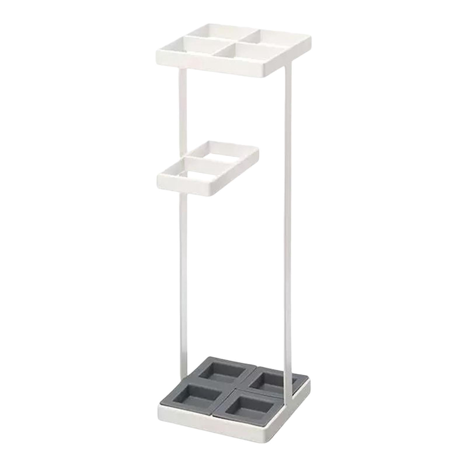 CarpNettore Freestanding Entryway Umbrella Rack Cane Holder Portable Modern Iron Versatile Storage Umbrellas Organizer for Home Household