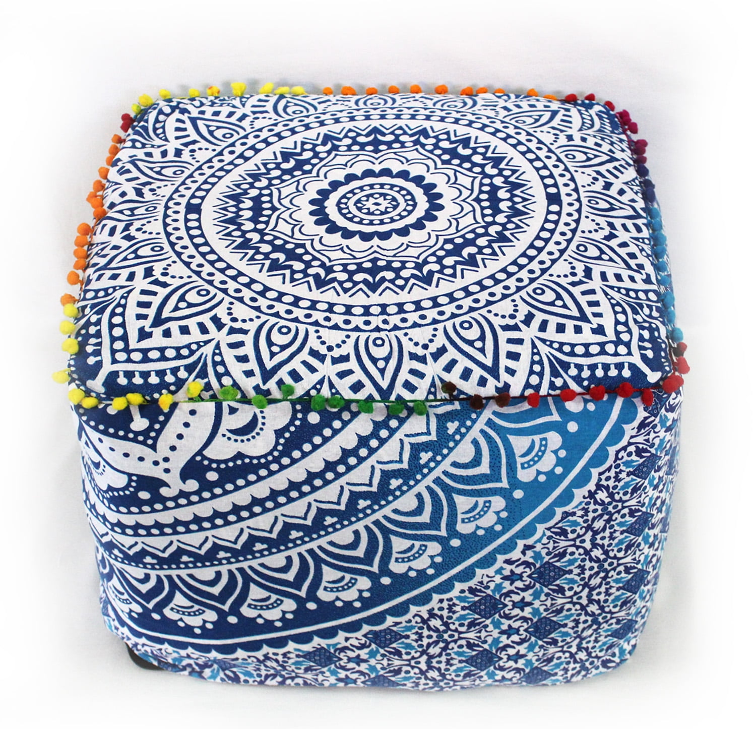 New Indian Mandala Square Cushion Cover Large Ped Bed Covers Floor Pillow Cover 