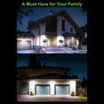 thumbnail image 5 of Irfora 140LED Luz de pared con energía solar PIR Luces con sensor de movimiento Lámpara de jardín impermeable al aire libre Luz de noche 3 modos de luz para jardín Patio Patio Valla Paisaje Patio Irfora traje de lámpara solar, 5 of 5