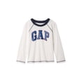 thumbnail image 1 of Remera de Manga Larga Raglán con Logo para Niños GAP Blanco Roto 4 Años, 1 of 2