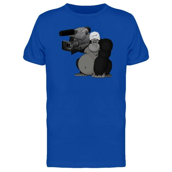 Gorilla With Expensive Camera T-Shirt Men -Image by Shutterstock, Male 3X-Large