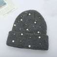 thumbnail image 2 of Aunavey Cute Cap with Artificial Pearl Decor for Women's Fashionable Style, 2 of 5