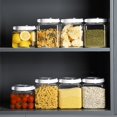 thumbnail image 4 of Plastic Storage Jar Airtight Snacks Canister Food Storage Container for Kitchen, 4 of 10