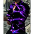 thumbnail image 1 of Camisas hawaianas con estampado floral 3D, camisas de moda para hombres, blusas casuales de manga larga para playa, blusas con solapa, ropa para hombres, 1 of 6