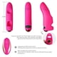 thumbnail image 2 of Masajeador de bala portátil para usar con los dedos, varita de masaje portátil, masaje multipartes de cuerpo completo, dispositivo de masaje muscular portátil para el hogar, 2 of 6