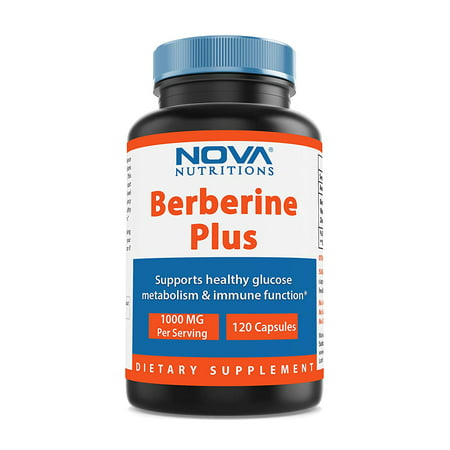 Nova Nutritions Berberine Plus 1000 Mg per Serving 120