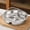 B, variant on Gecau Stainless Steel Snack Plate, 5-Compartment Divided Food Steaming Platter, Divided Steamer Plate Prevents Flavor Mixing Round Portion Control，316 Handle