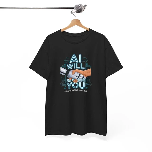 ALVORD T-Shirt Robot Cyberpunk, Tee Android Futuriste, Design Mecha Sci-Fi Unisexe P-5TG
