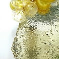BalsaCircle 8 feet Champagne Big Payette Sequin Hexagon Backdrop Stand ...