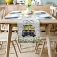 thumbnail image 2 of Table Runner Dresser Scarves 72 Inch Long, Watercolor Fruit Lemons on Truck Linen Dining Table Runners Farm Wood Plank and Grid Tabletop Scarf for Wedding Holiday Party Kitchen, 2 of 7