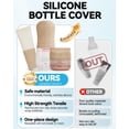 thumbnail image 3 of Funda de silicona para botellas, paquete de 16 unidades, para viajes, a prueba de fugas, 3 of 7