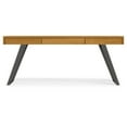 thumbnail image 3 of Simpli Home Lowry 72 inch Wide Solid Wood Modern Industrial Large Desk in Oak, 3 of 9