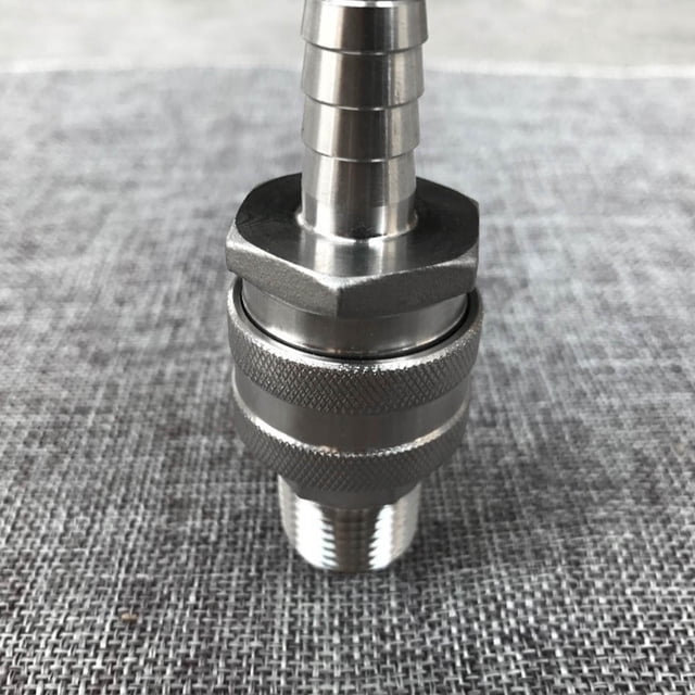 Homebrew Disconnect Stainless Steel Homebrew Brewing Quick Disconnect Set 1/2"BSP Beer Fitting