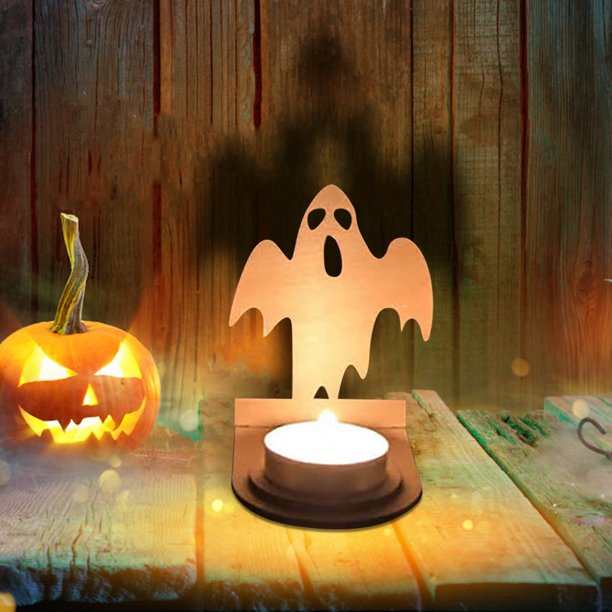 Decoraciones de Halloween Artesanías de Madera Al Aire Libre, Velas Fantasma, Sombras Fantasma, Decoraciones de Fiesta de Wansheng Aterradoras, Decoraciones de Casa Y Sala de Estar