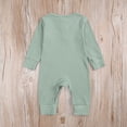thumbnail image 4 of Kogui Baby Boy Jumpsuit Baby Easter Romper Long Hoodie Romper Jumpsuit with Zipper 0 3 6 9 12 18 24 Months (Dark Blue,3-6 Months), 4 of 8