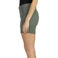 thumbnail image 5 of PMUYBHF Jean Shorts for Women Trendy White Women's Stretch Twill Shorts Regular Fit Pocket Hiking Shorts Summer Casual Shorts Shorts Womens Shorts Denim Mid Rise Wide Leg Plus Size Pants for Women, 5 of 5