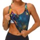 thumbnail image 3 of Balery Neon Seahorse Underwater Realm Sujetadores deportivos con espalda cruzada para mujer, acolchados, sin costuras, de alto impacto, ideales para yoga, gimnasio, entrenamiento y fitness.-, 3 of 8