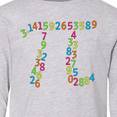 thumbnail image 4 of Inktastic Pi Numbers in Pi Symbol for Pi Day Long Sleeve Youth T-Shirt, 4 of 5