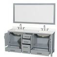 thumbnail image 4 of Wyndham Collection Wcs141472d-Qtz-Us3m70 Sheffield 72" Free Standing Double Basin Vanity, 4 of 7