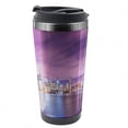 thumbnail image 1 of Modern Travel Mug, New York City Landmarks, Steel Thermal Cup, 16 oz, by Ambesonne, 1 of 2
