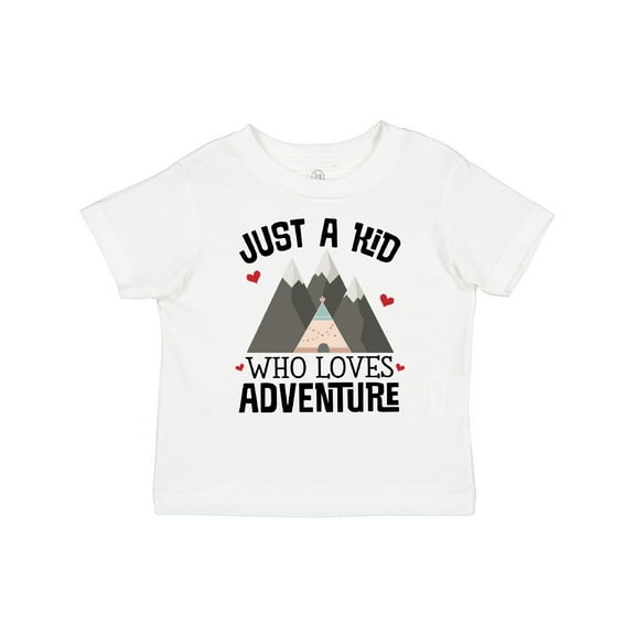 Inktastic Just a Kid Who Loves Adventure Boys or Girls Toddler T-Shirt
