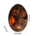 thumbnail image 3 of Recuerdo Dragón Bolsillo Fuego Lava Escultura Hecha A Mano Resina, 3 of 9