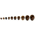 thumbnail image 3 of Pair Ear Gauge Double Flared Body Jewelry 10mm Tigers Eye, 3 of 6