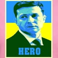 thumbnail image 3 of CafePress - Ukrainian President Zelenskyy Ukraine Flag Women's - Women's Traditional Fit Dark T-Shirt, 3 of 4