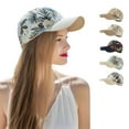 thumbnail image 6 of lanema Women Men Summer Bohemian Cotton Baseball Cap Colorful Tropical Leaves Floral Print Sunscreen Adjustable Trucker Hat, 6 of 21