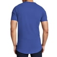 thumbnail image 2 of Hat and Beyond Men's Elongated Longline Hip Hop Casual T-Shirts Big and Tall, 2 of 4