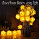 thumbnail image 3 of Cadena de luces LED con forma de rosa para decoración de bodas, fiestas y San Valentín, con pilas AA, 3 of 4