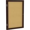 thumbnail image 2 of Ghent's Wood 36" x 30" 1 Door Enclosed Bulletin Board in Natural, 2 of 2