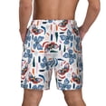 thumbnail image 2 of Lsque Mens Swim Trunks Retro Butterfly Pattern - Bathing Suit Compression Liner - Beach Swim Shorts Swimwear - (S-3XL) - Stretch Quick Dry -XX-Large, 2 of 9