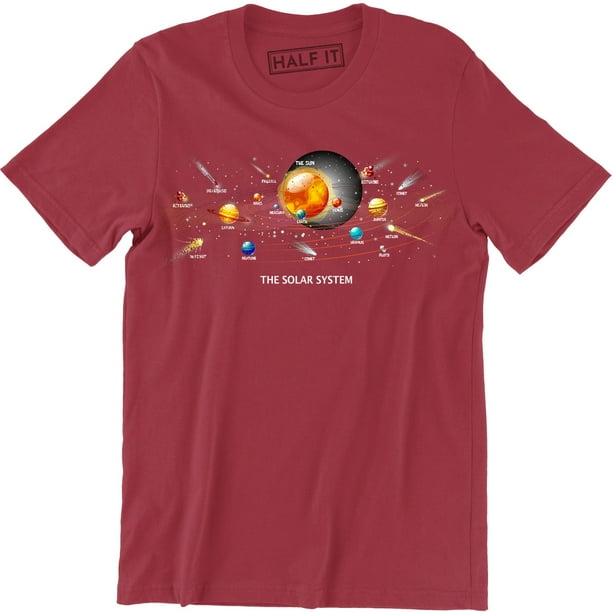t shirt with planets