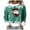 Green, variant on Futezty Sweaters for Women Christmas Graphic Oversized Sweatshirts Fleece Funny Pullover Party Holiday Tops with Bows