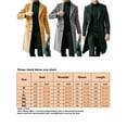 MAWCLOS Mens Solid Color Overcoats Classic Winter Outwear Long Sleeve ...