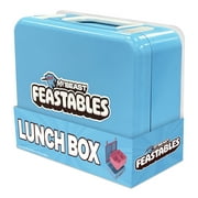 MrBeast Feastables Worlds Coolest Collectible Lunch Box, BPA-Free, Blue/Pink
