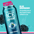 thumbnail image 3 of (5 pack) Sparkling Ice® +Caffeine Zero Sugar Flavored Sparkling Water, Blue Raspberry 16 fl oz, Aluminum Can, 3 of 7