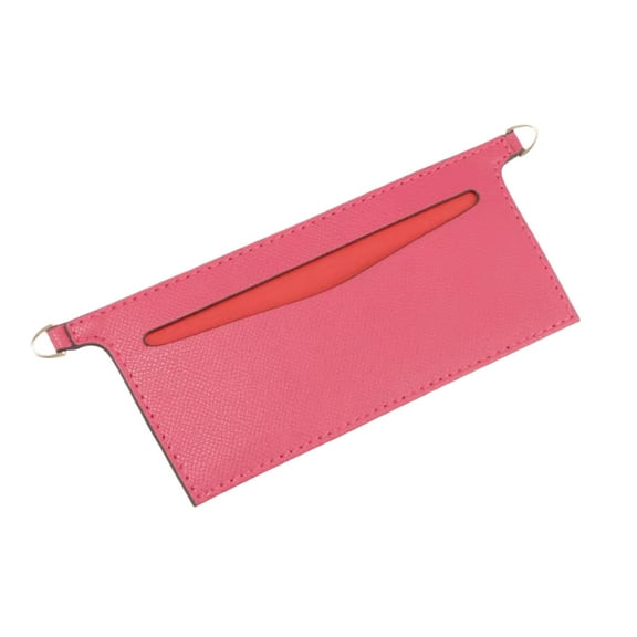 Leather Purse Insert Organizer with Metal Chain Handbag Divider Pocket Inside Clutch for Women