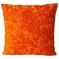 thumbnail image 1 of Throw Pillow Case, Orange Pillow Shams, Abstract Ribbon Textured Pillow Shams, 24x24 inch (60x60 cm) Pillow Sham, Square Silk Shams, Modern Pillow Halloween Decorations - Orange Peel, 1 of 4