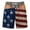 Black, variant on Funny US Flag 3D Legs Swim Trunks American Style Underwear Graphic Beach Shorts Gag Summer Pool Party Boardshorts